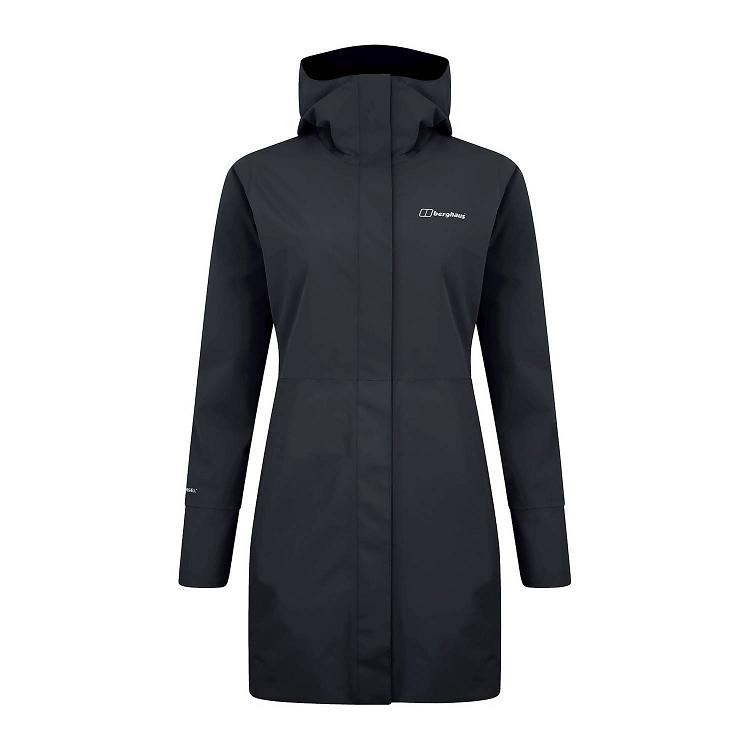 Dámska Nepremokavá Bunda Berghaus Gore Tex Omeara Čierne Slovensko 9843QJVWA